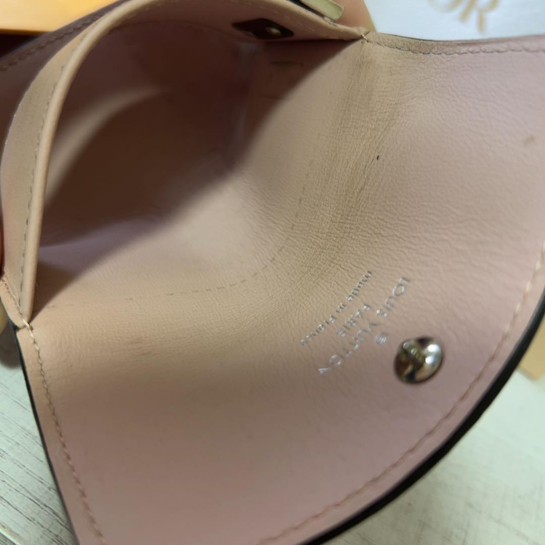 【汚れ有】LOUIS VUITTON ピンク マヒナ モノグラムキーケース