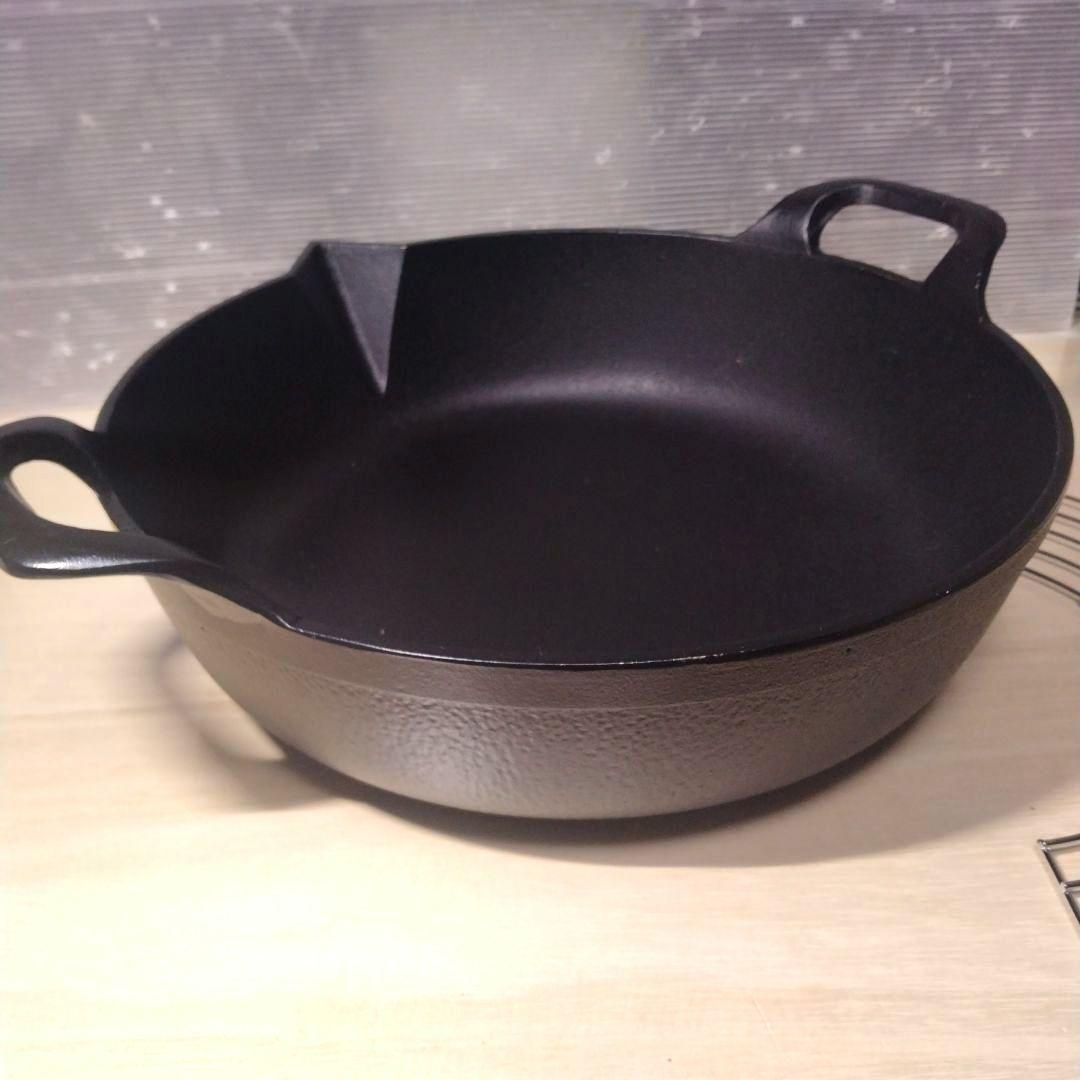 新品未使用品！ 南部鉄器 盛岡 岩鋳 iwachu 天ぷら鍋27cm