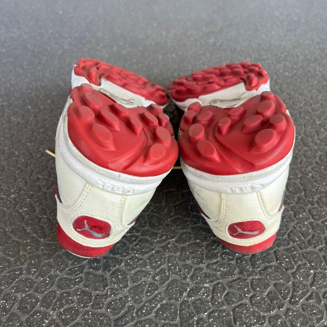 PUMA パラメヒコライト ホワイト×レッド　26.0cm