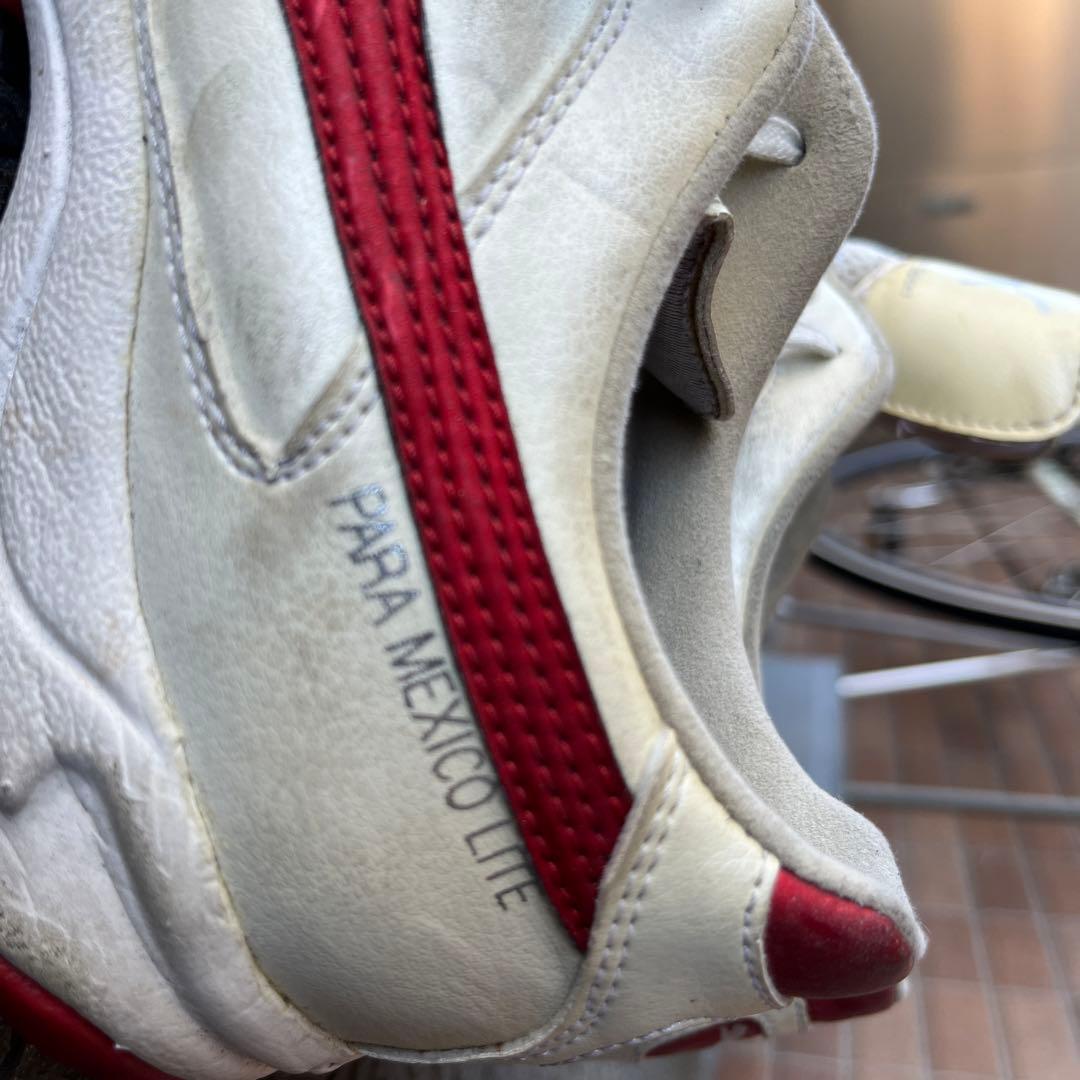 PUMA パラメヒコライト ホワイト×レッド　26.0cm