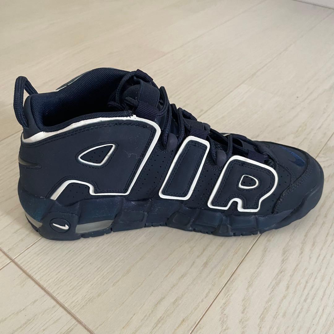 【nikeナイキ】モアテン レディース25cmネイビーMORE UPTEMPO