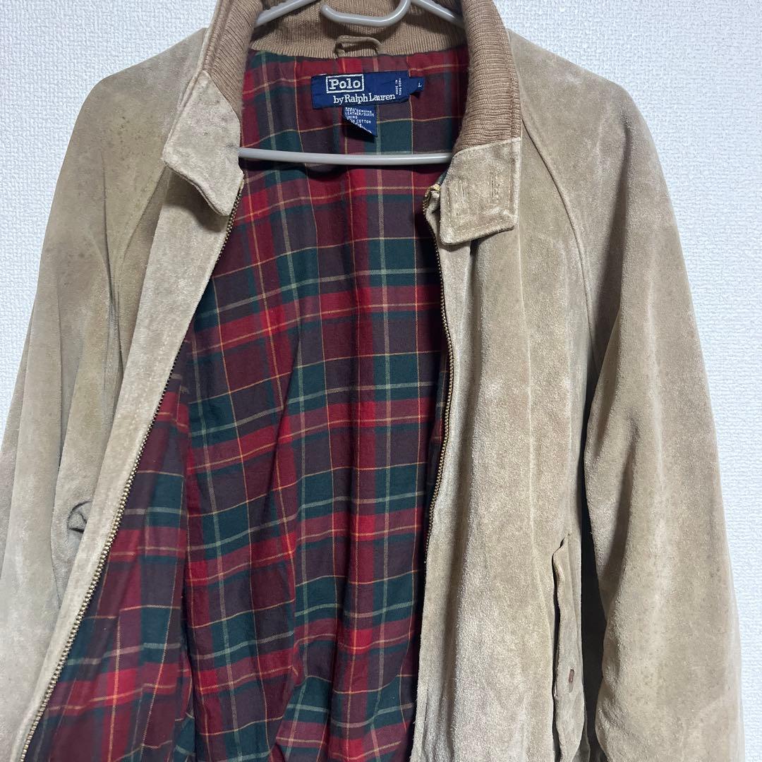 90s Ralph ラルフローレン　ベージュ スエード ジャケット