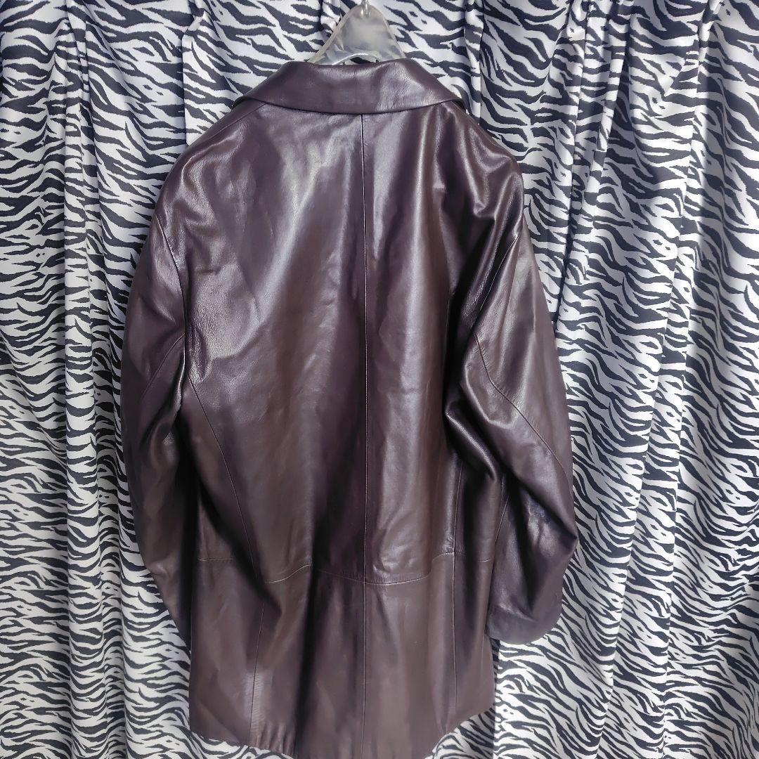 ぱーるまんLOEWE ロエベ　ビンテージ　ダークブラウン レザージャケット