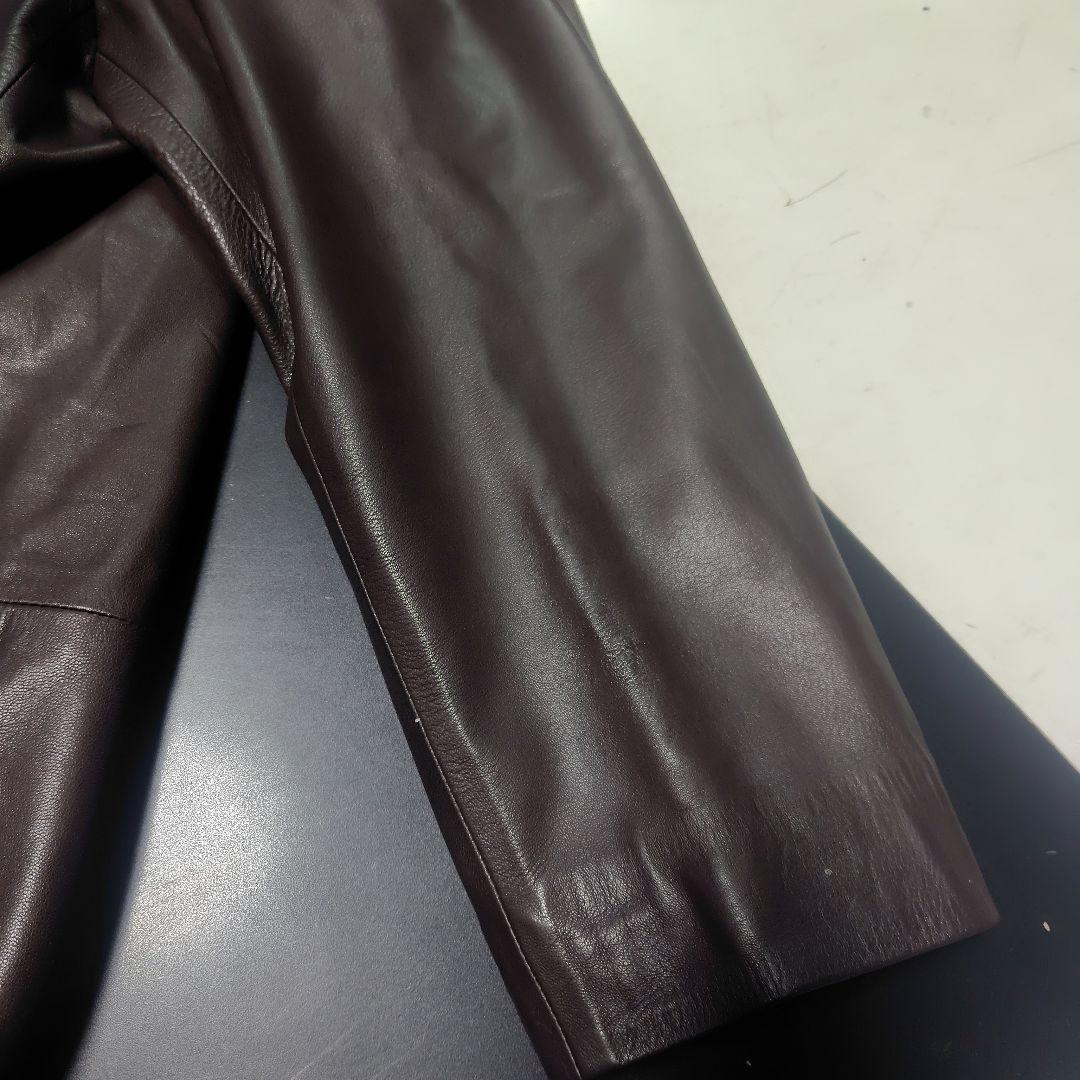 ぱーるまんLOEWE ロエベ　ビンテージ　ダークブラウン レザージャケット