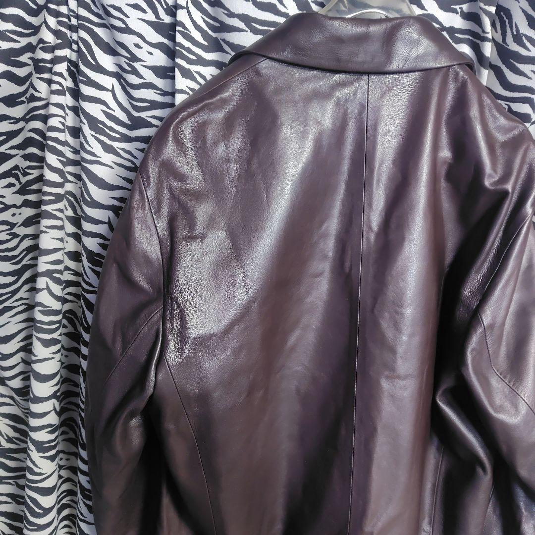 ぱーるまんLOEWE ロエベ　ビンテージ　ダークブラウン レザージャケット