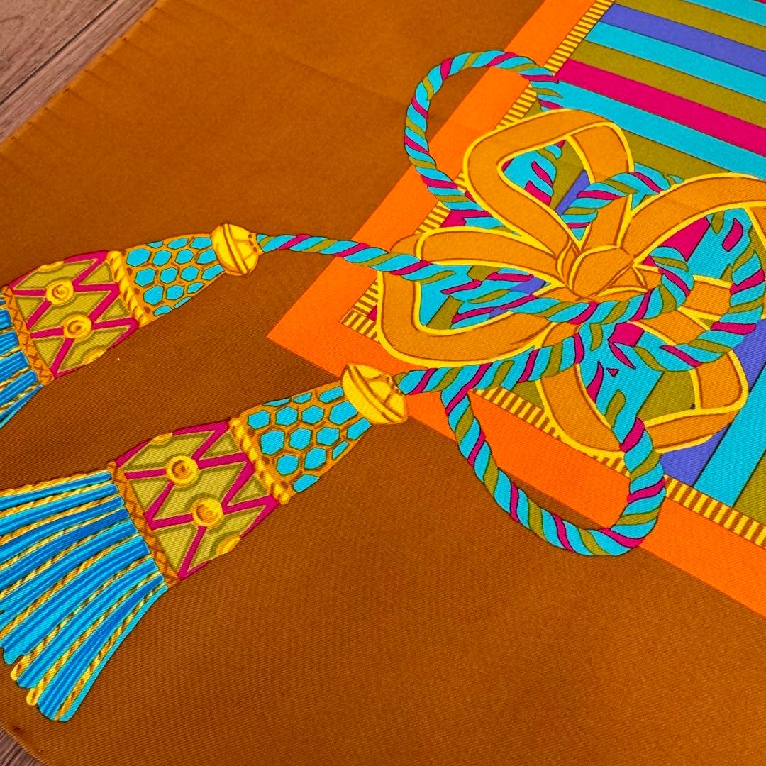 LONGCHAMP ロンシャン　シルク　大判スカーフ