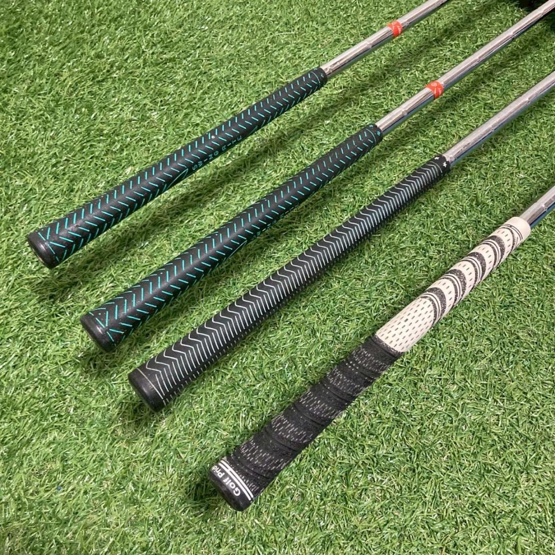 【希少】ビンテージ 木製パーシモンウッド 4本セット スチール