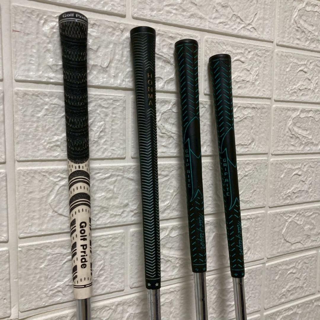 【希少】ビンテージ 木製パーシモンウッド 4本セット スチール