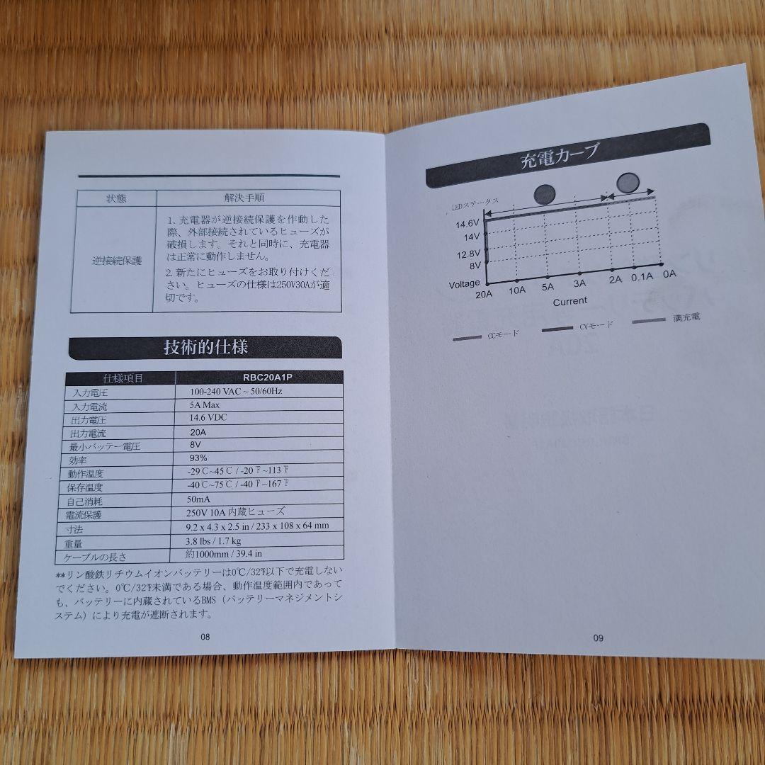 新品同様　RENOGY FY14620000 バッテリー充電器