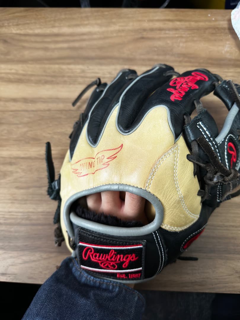 【良型・即戦力】ローリングス 軟式 内野手用 ウィングチップ HOH