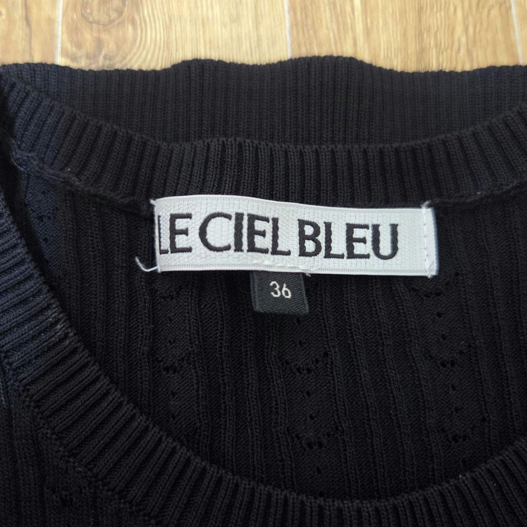 トップス LE CIEL BLEU Ribbed Eyelet SleevelessTop