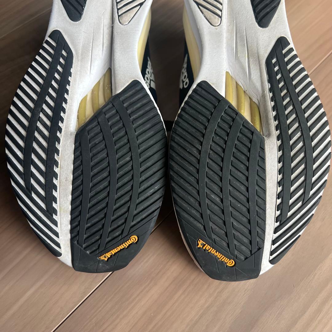 adidas ブラックランニングシューズ アディゼロ ボストン 10
