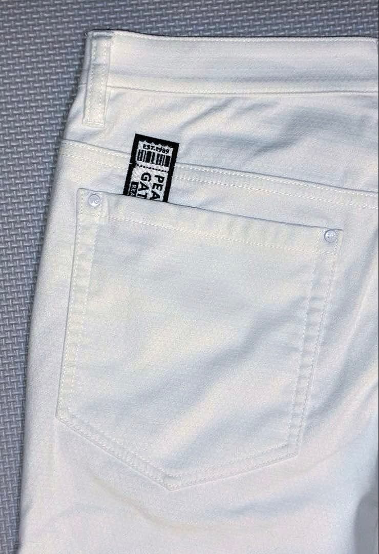 パーリーゲイツ ドビーピラミッド 表地ピーチボンディング5Pパンツ（WHT／5）