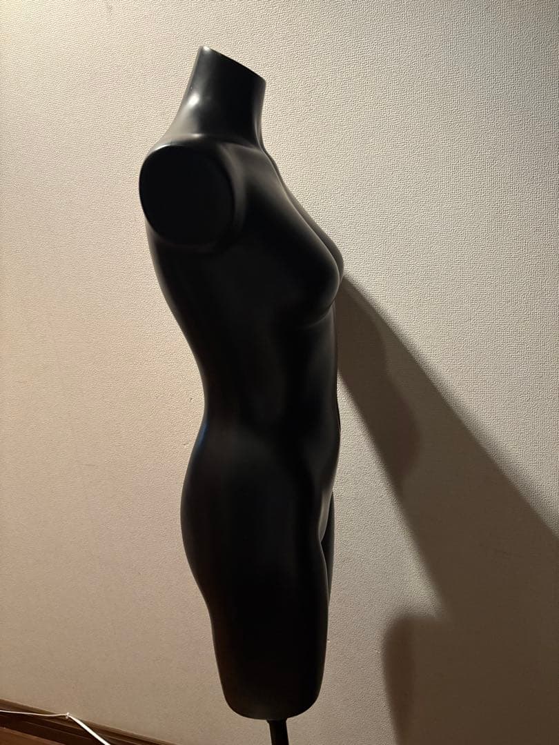女性用黒トルソー（スタンド付き）