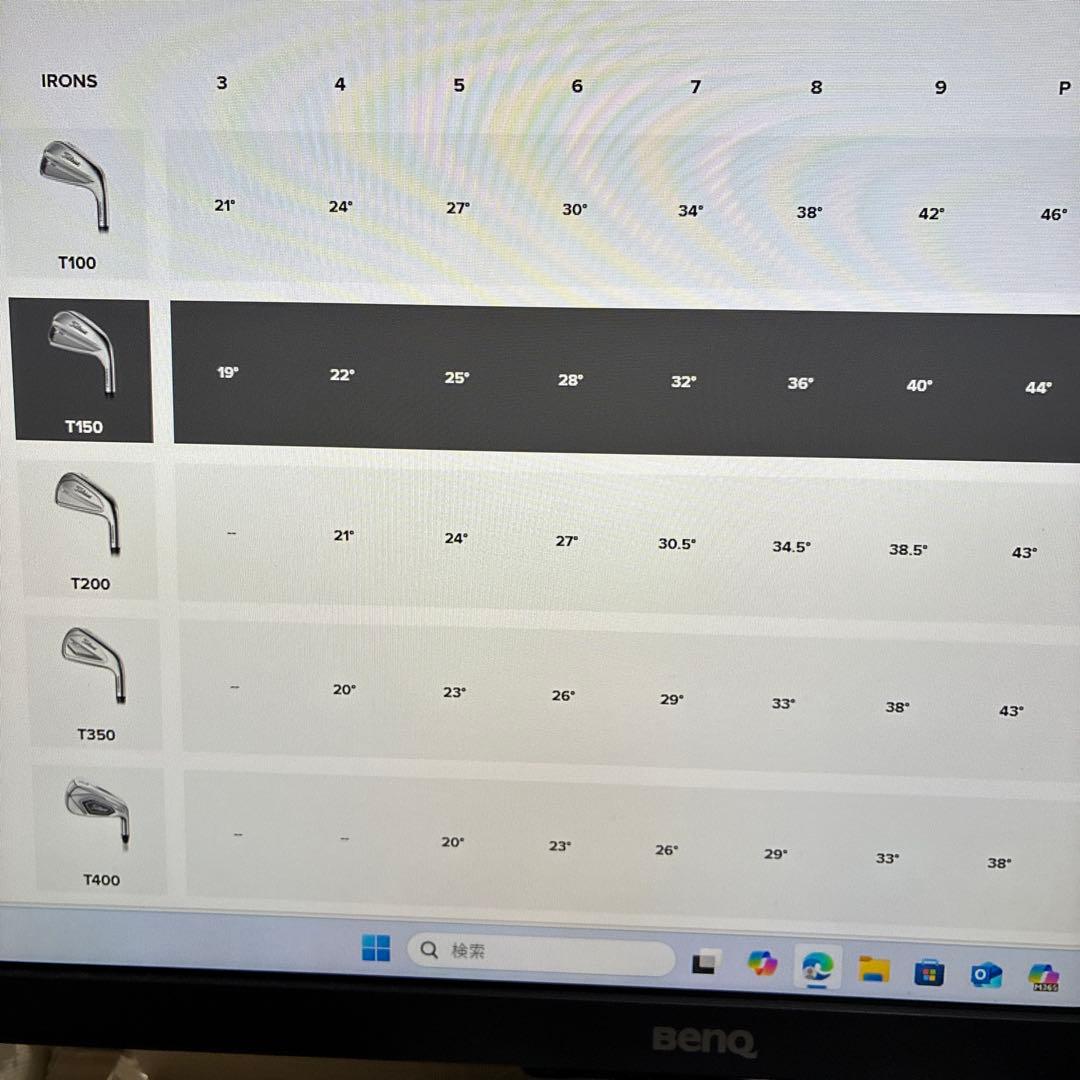 タイトリストT150アイアンセット(6本)モーダス120s