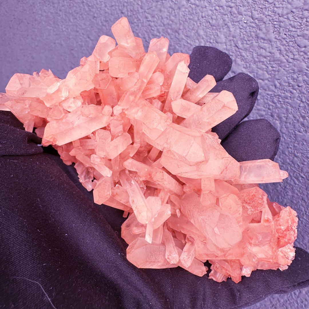 爆レア❗️浄化❗️超綺麗♡超強いパワー ピンク ヒマラヤ クラスター天然石A1552