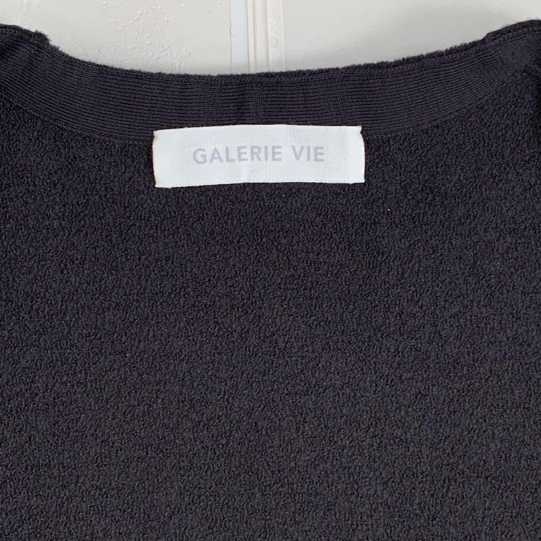 23年✨定価8.6万　ギャルリーヴィー　フェルトニット ベルテッドロングジレ
