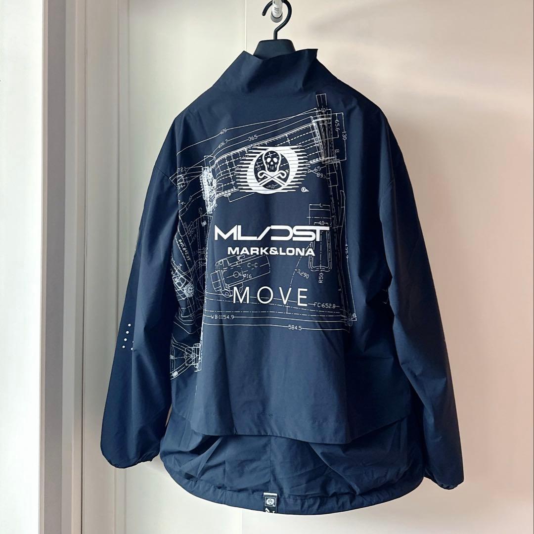 美品 ★ MARK&LONA ナイロン プルオーバー マーク&ロナ アウター 黒