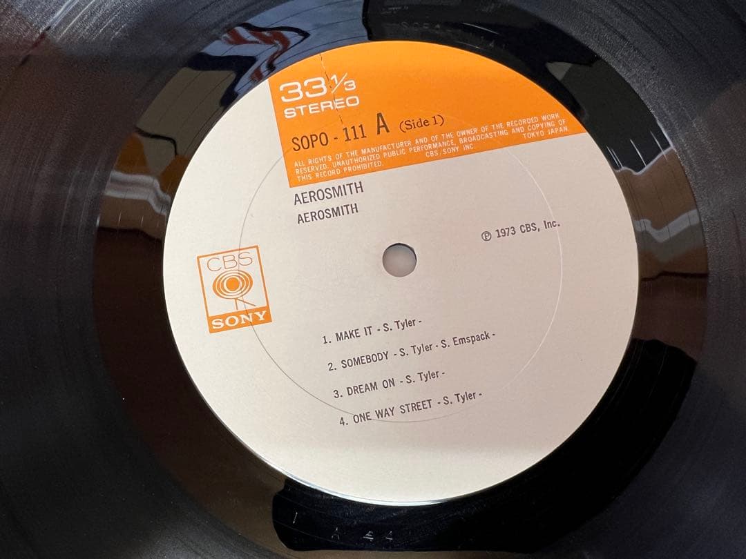 エアロスミス 野獣生誕 LP洋楽SOPO-111 1973 Aerosmith