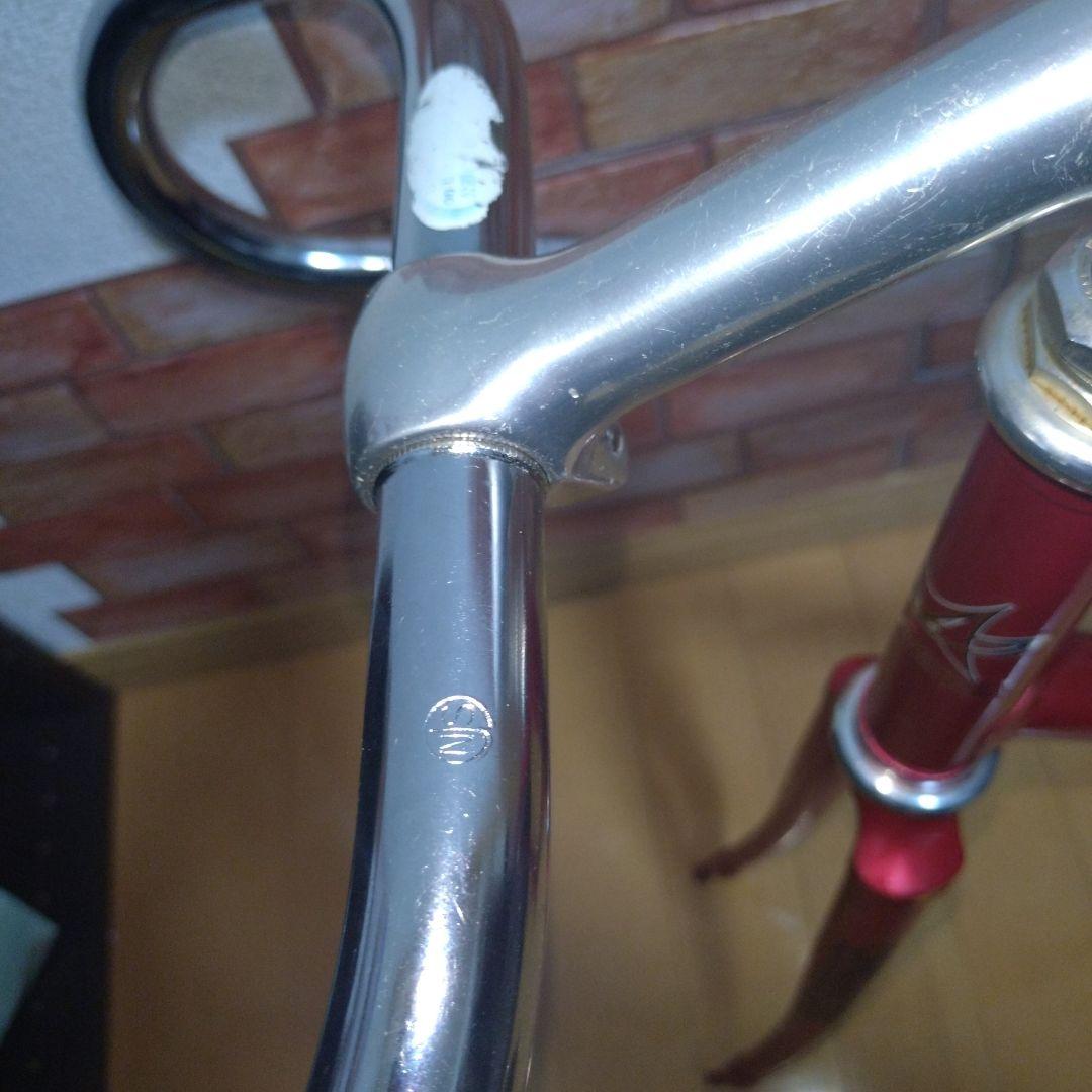 大きめ！競輪　NJS認定　MAKINO ピストフレーム メタリックレッド