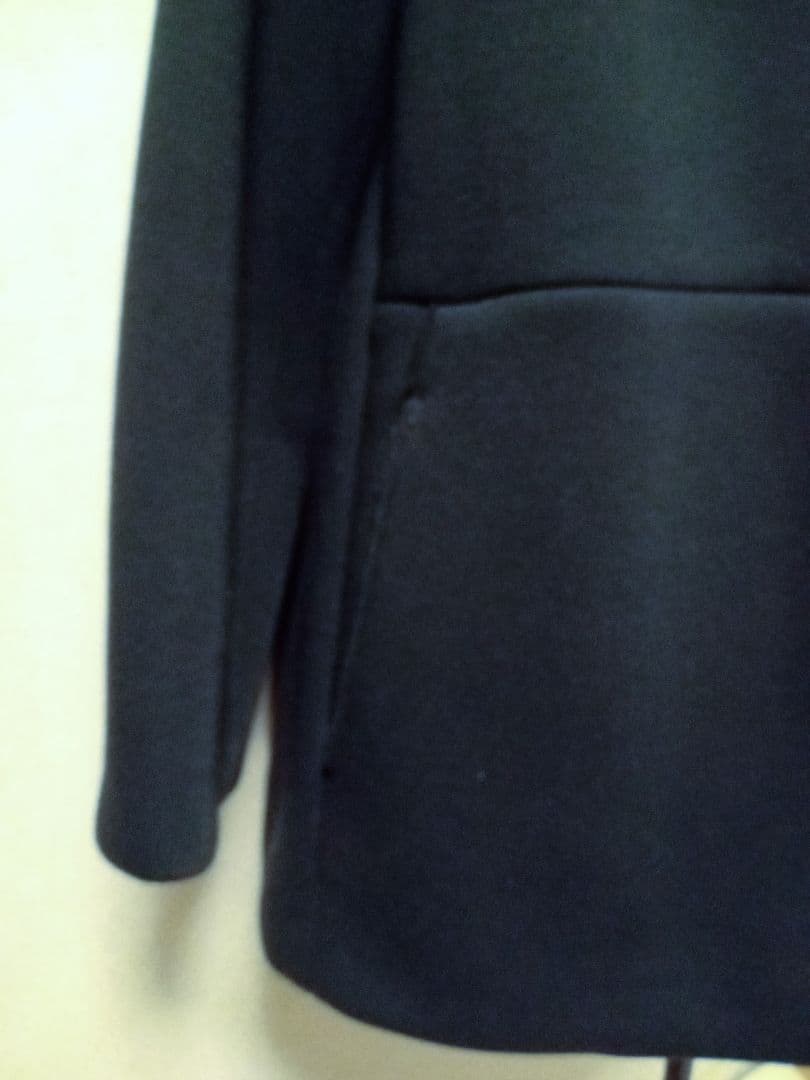 美品 Plage スポンジクルーネックコート 黒