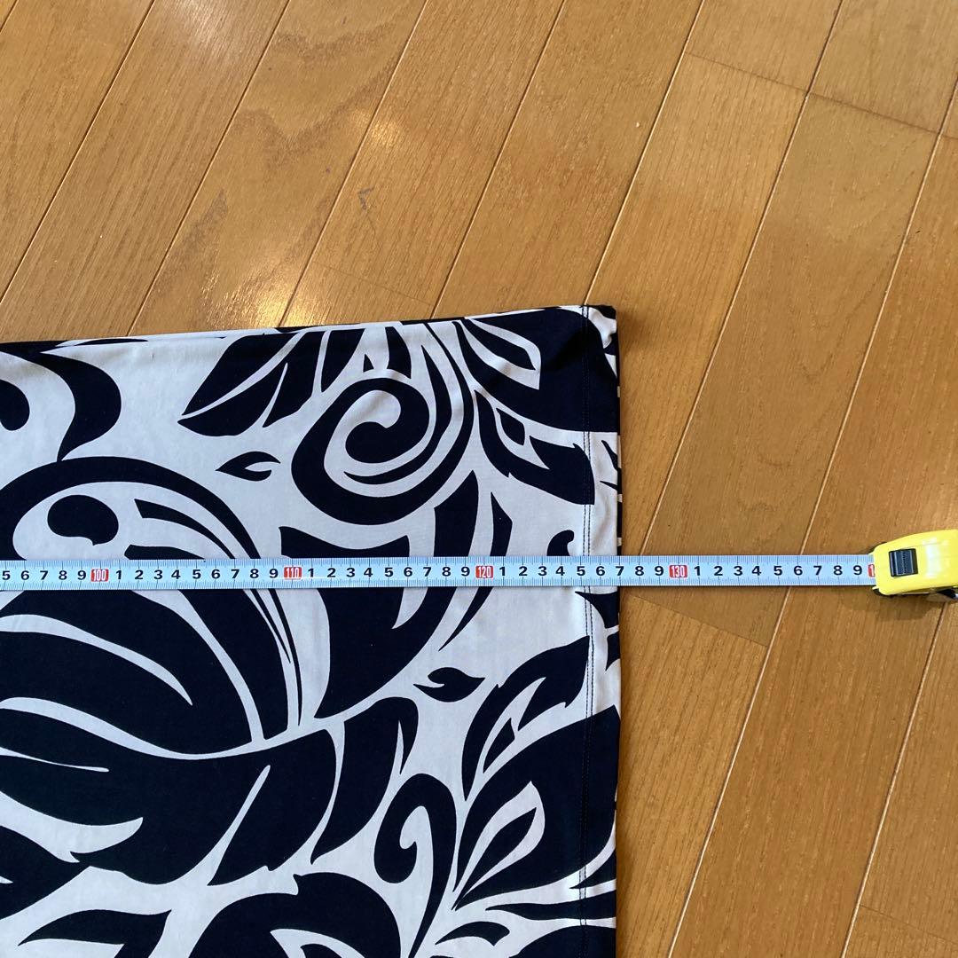 IOLANI フラダンスロングドレス XXS アイボリーとブラック総丈127cm