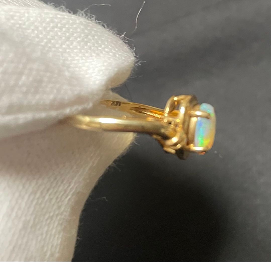 オパール リング　K14 11号　送料無料！