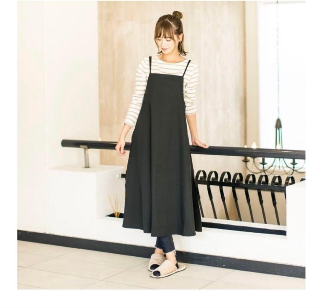 sarasa design ダブルストラップ エプロン ドキ子yuki