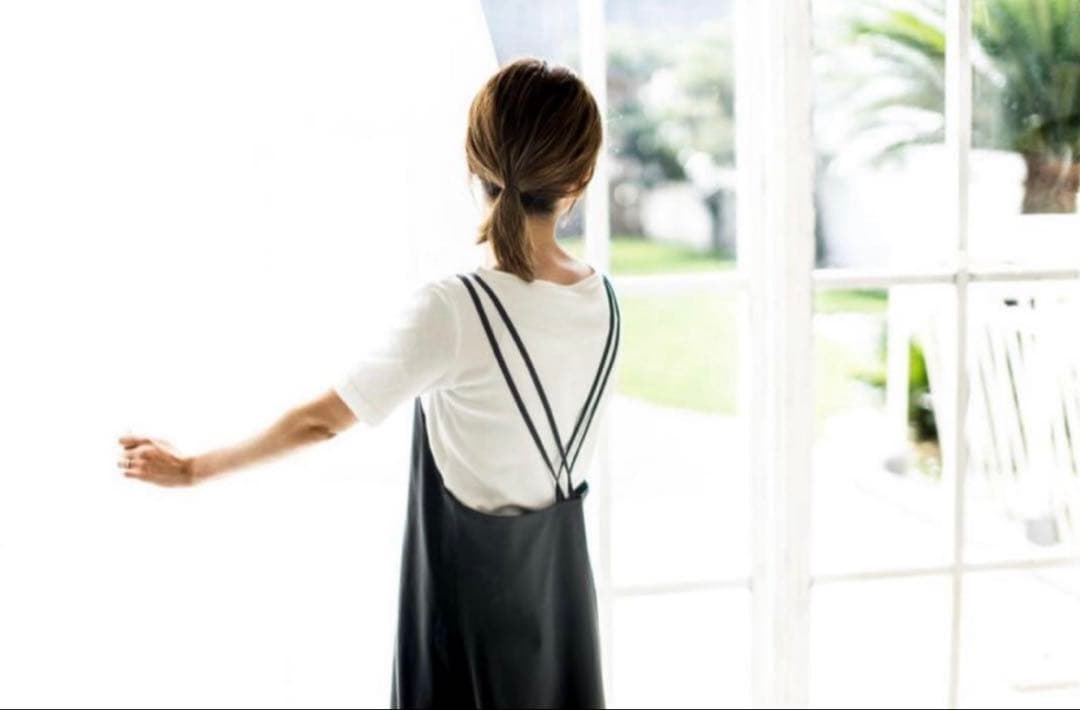 sarasa design ダブルストラップ エプロン ドキ子yuki