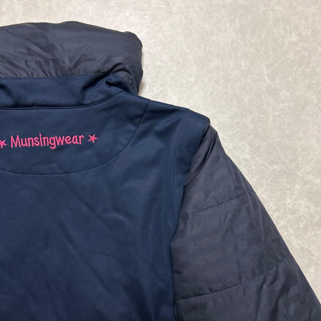 マンシングウェア★撥水★袖着脱可能★中綿★ジップジャケット【レディースサイズL】