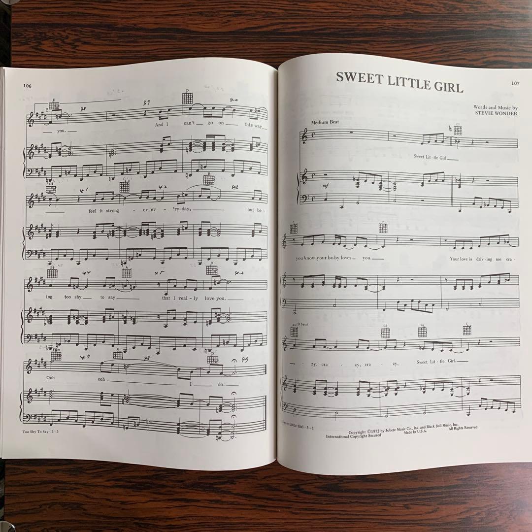 Stevie Wonder Complete Volume 1~3 セット 楽譜