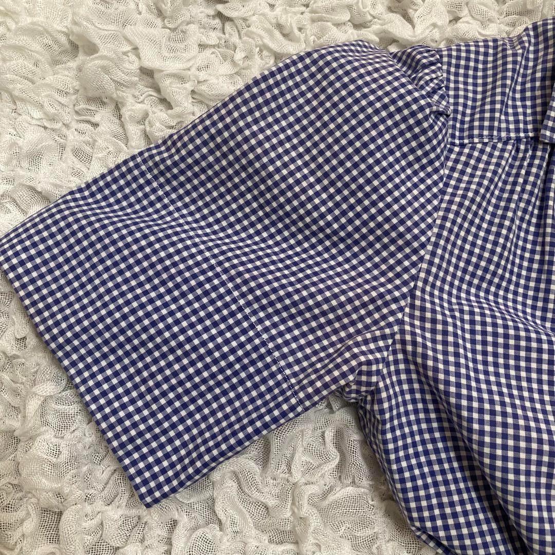 【美品】ラルフローレン　ギンガムチェック　ワンピース　希少　半袖　Aライン