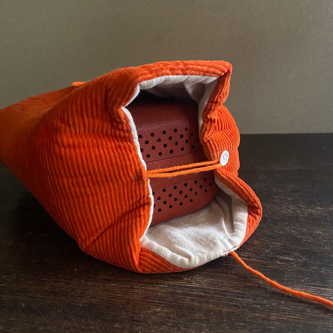 豆炭あんか　ミスジあんか　カバー付き　当時物　美品