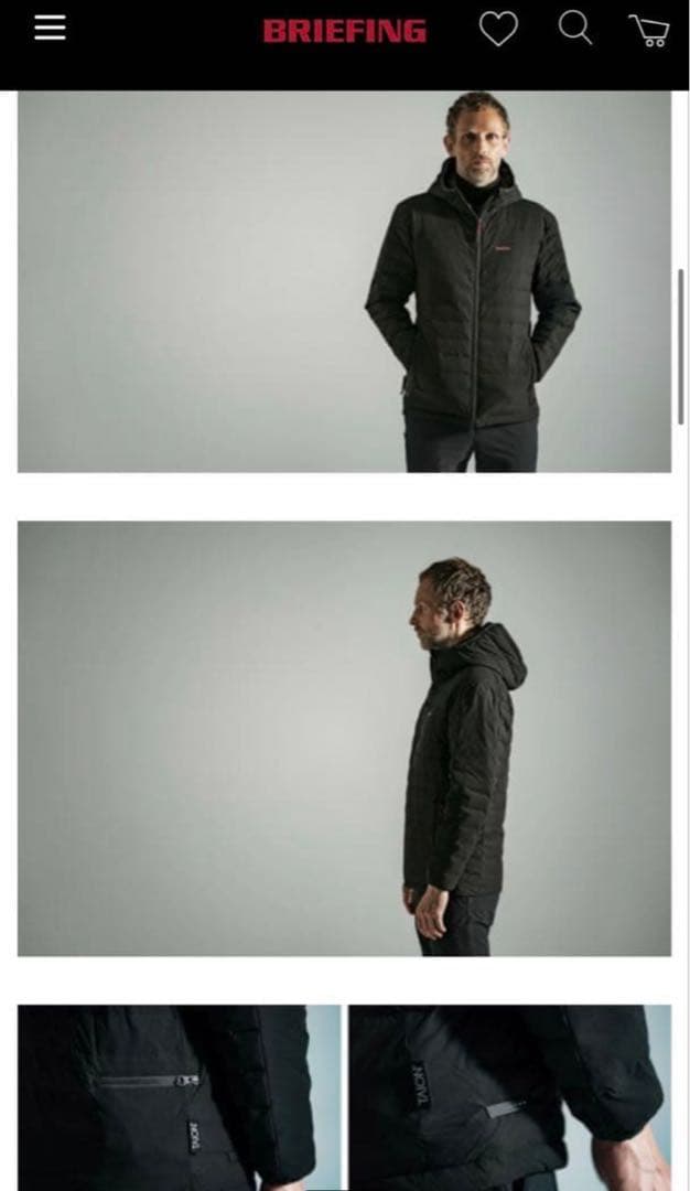 BRIEFING ダウン パーカー TAION コラボモデル