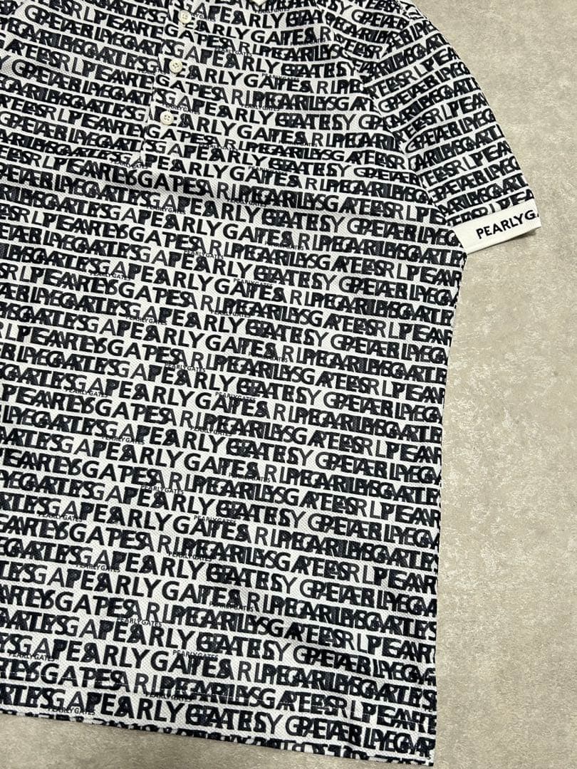 未使用PEARLY GATES ゴルフシャツ サイズ5 ランダムロゴ
