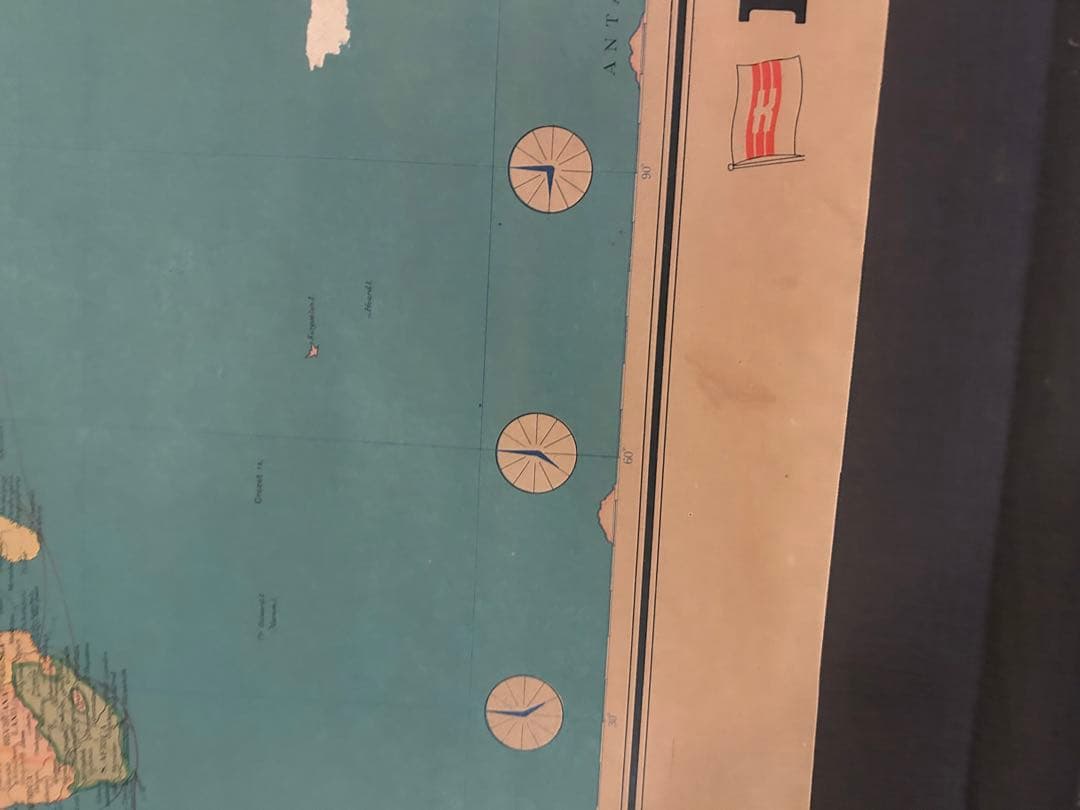 MITSUI O.S.K. LINES TRACK CHART 世界地図