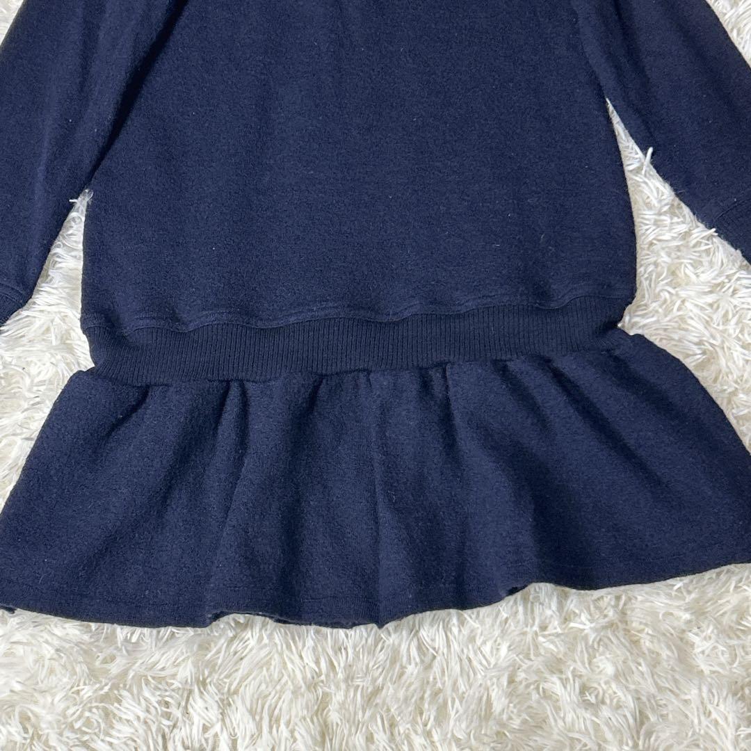 美品✨バーバリーブルーレーベル パーカー ノバチェック フード フリル 刺繍