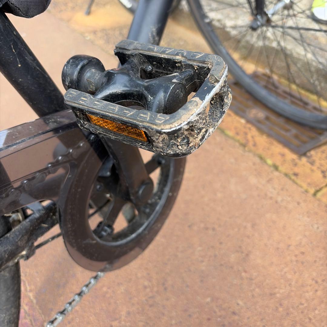 【長岡】BRIDGESTONE クロスバイク アルミブラック 700C