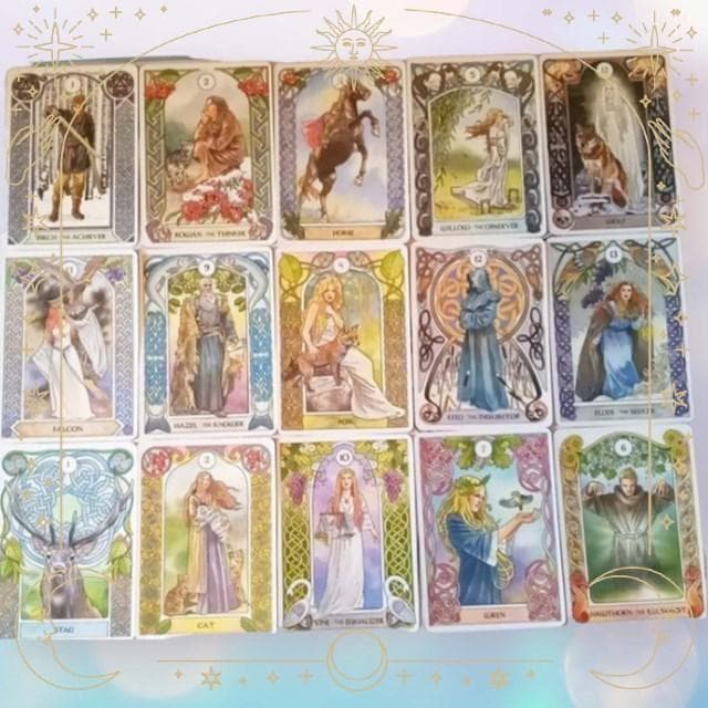 【正規品オラクルカード】美麗アート✨アールヌーボースタイル✨ケルト占星術のデッキ