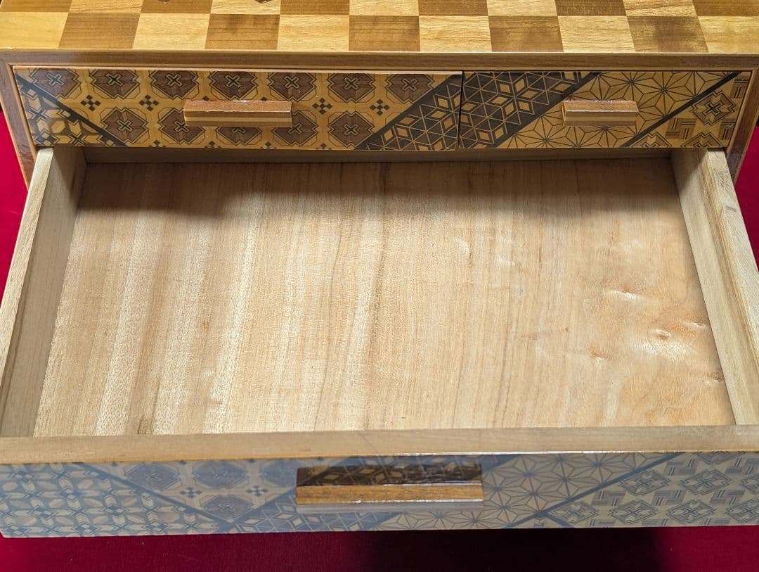 箱根寄木細工　引出　小箪笥