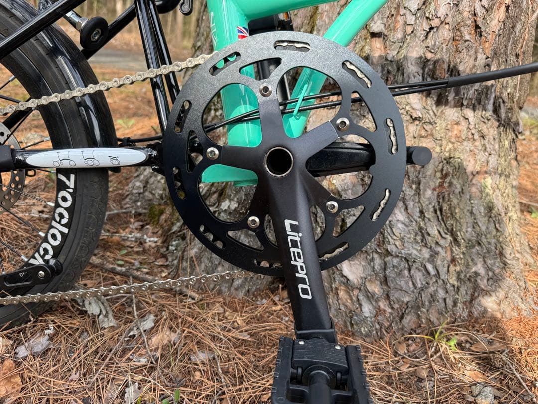 ブロンプトンオマージュ　LITEPRO折りたたみ自転車