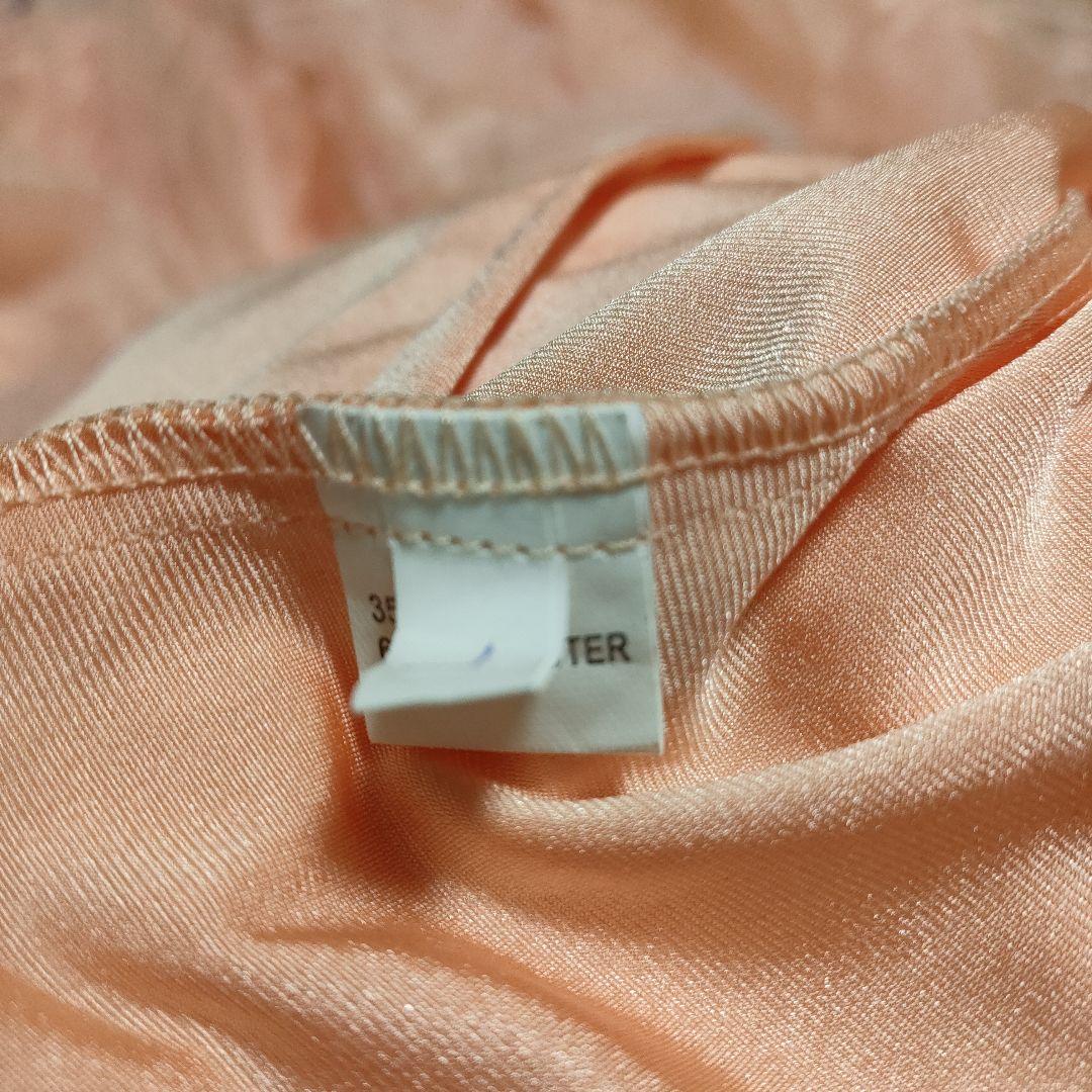 社交ダンス ドレススワロフスキーサーモンピンクＬサイズ