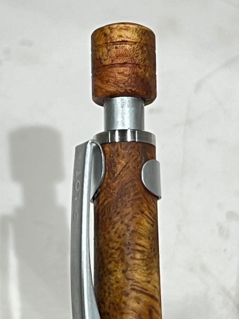 クラゲ　紅白花梨でs20シャーペン0.3mm ノックボタン