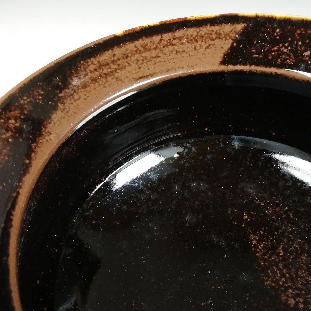 Ｗ１５６　建水　『膳所焼』『エフゴ　建水』『淡海ぜぜ陽炎園 造』　共箱　茶道具