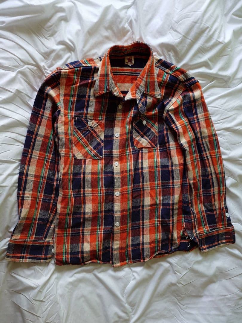 ストライクゴールド　ネルシャツ　XL