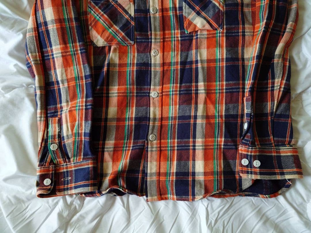 ストライクゴールド　ネルシャツ　XL