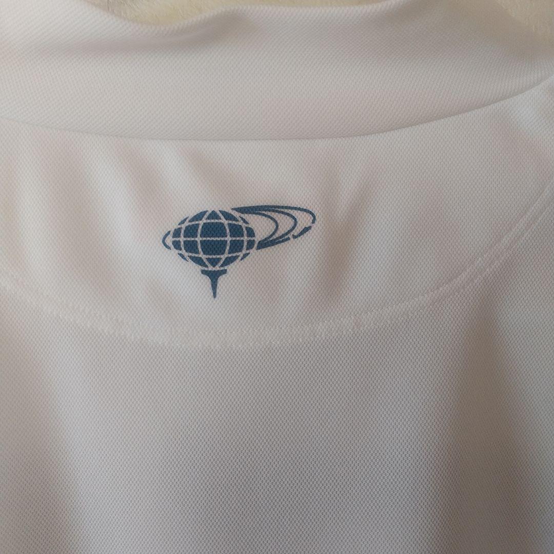 完売品ビームスゴルフ モックネック カットソー 半袖 白 ロゴ L