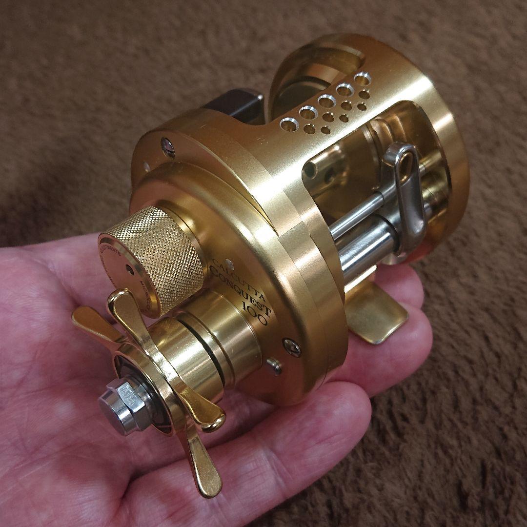 【超美品/カスタム】シマノ 01カルカッタコンクエスト100 ※ハンドルなし