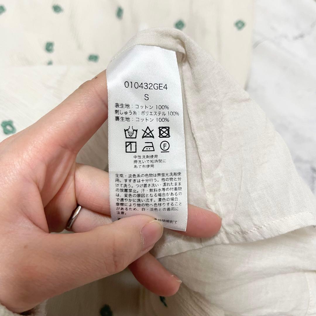 大人気 ヌキテパ コットンガーゼ フラワーモチーフ刺繍ワンピース 2023