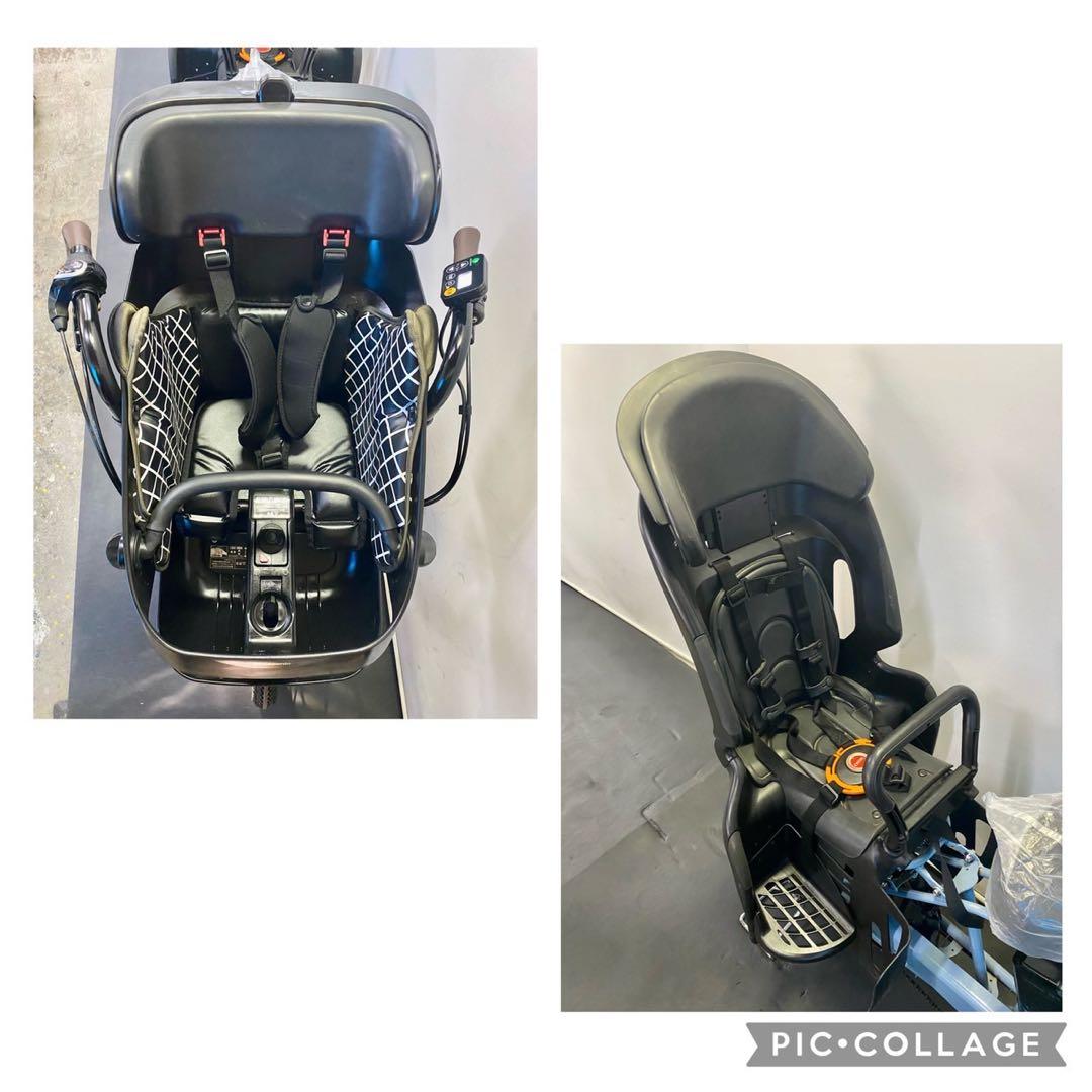 1年保証 新型　パナソニック　ギュットミニ　子供乗せ　水色系　電動アシスト自転車